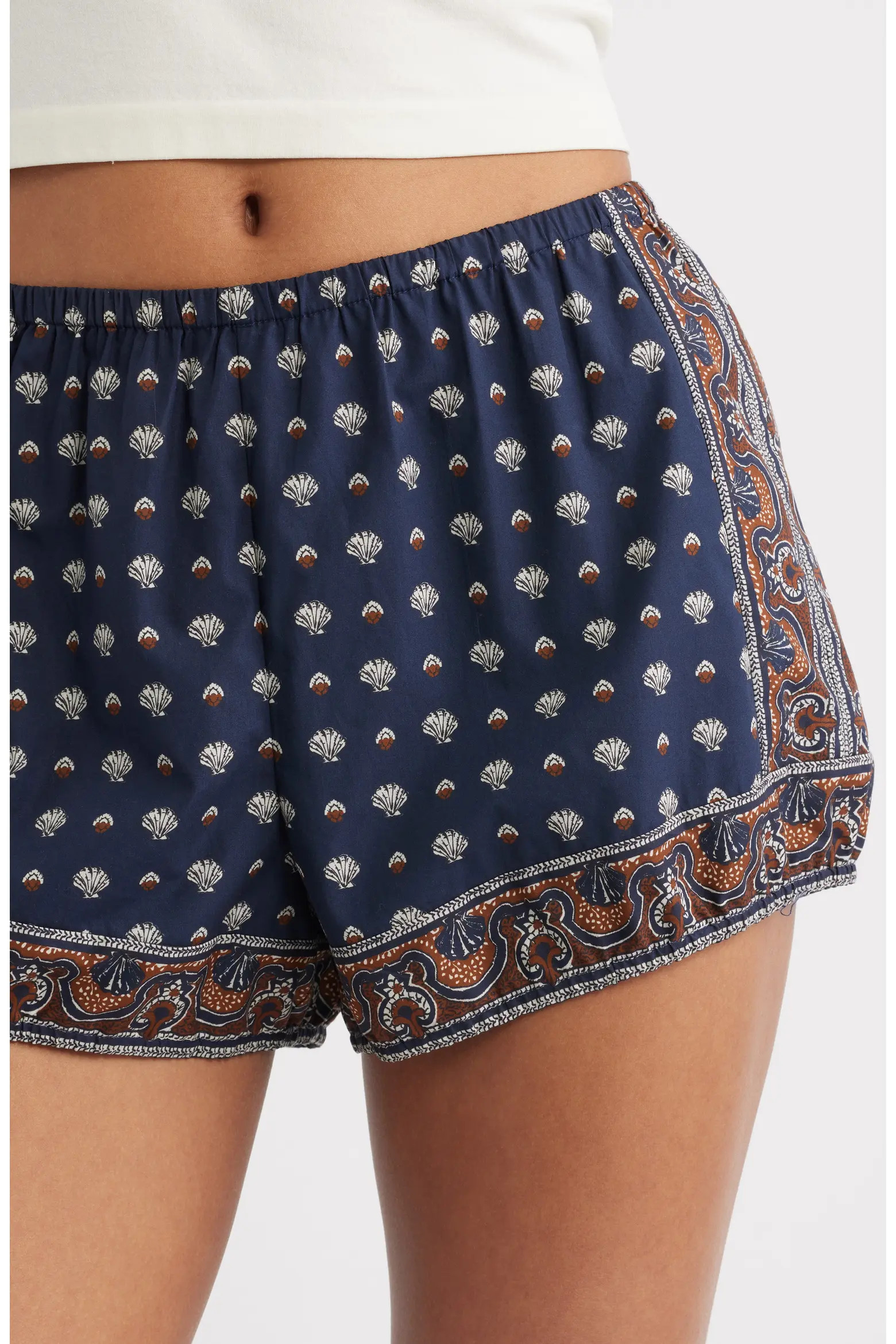 Vienna Print Cotton Shorts (Women) | Nordstrom | Nordstrom