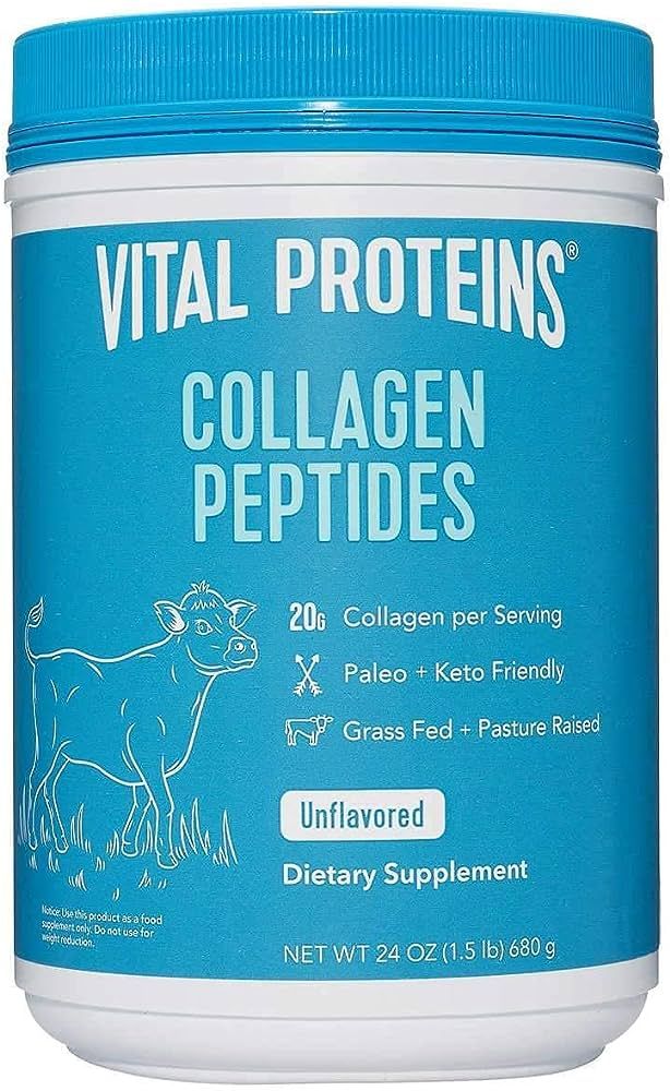 Vital Proteins Collagen Peptides Unflavored Dietary Supplement (Net Wt 24 Oz), | Amazon (US)