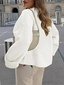 LOGENE Women's Oversized Sweater Crewneck Long Sleeve Soft Fuzzy Knit Pullover Sweaters 2024 Wint... | Amazon (US)