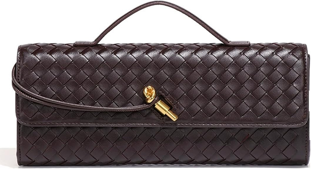 NEWBELLA Handwoven Women's Clutch Purse, Crossbody Bag with Adjustable Strap for Evening & Casual... | Amazon (US)