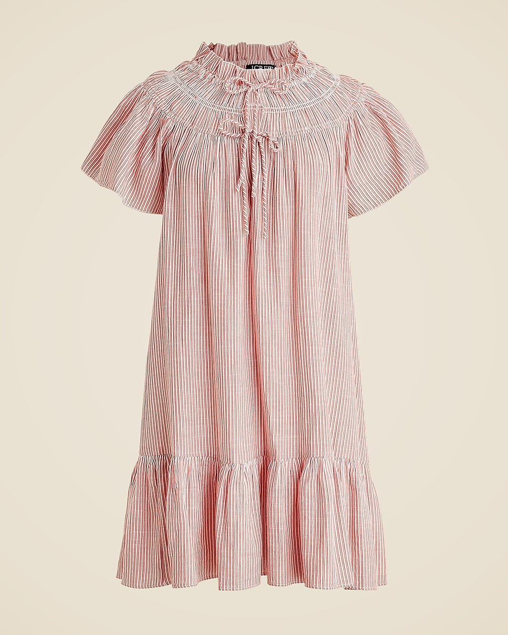 Airy gauze babydoll dress in stripe | J. Crew US