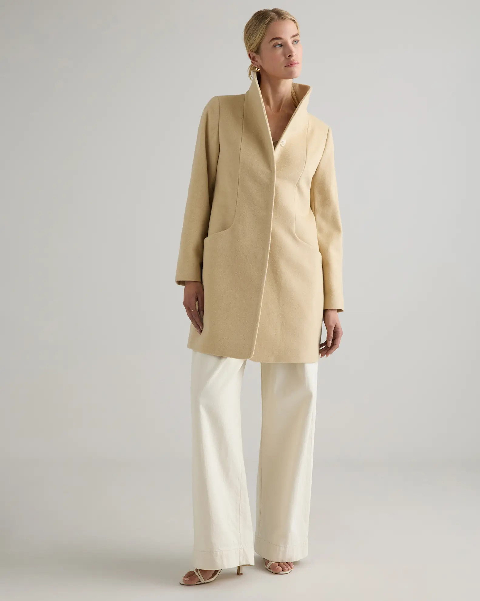 Italian Wool Cocoon Coat | Quince