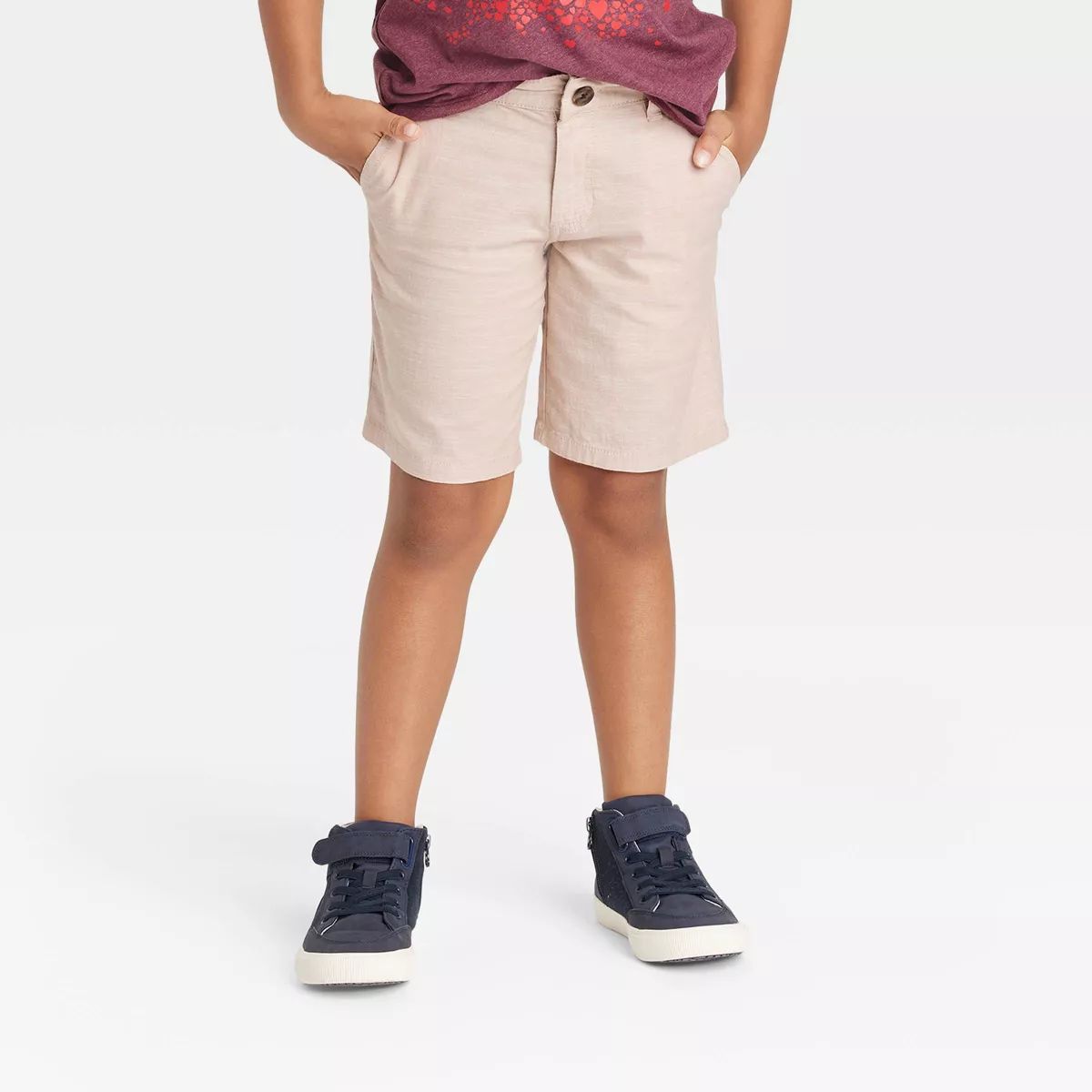 Boys' Flat Front 'Above The Knee' Chambray Shorts - Cat & Jack™ | Target
