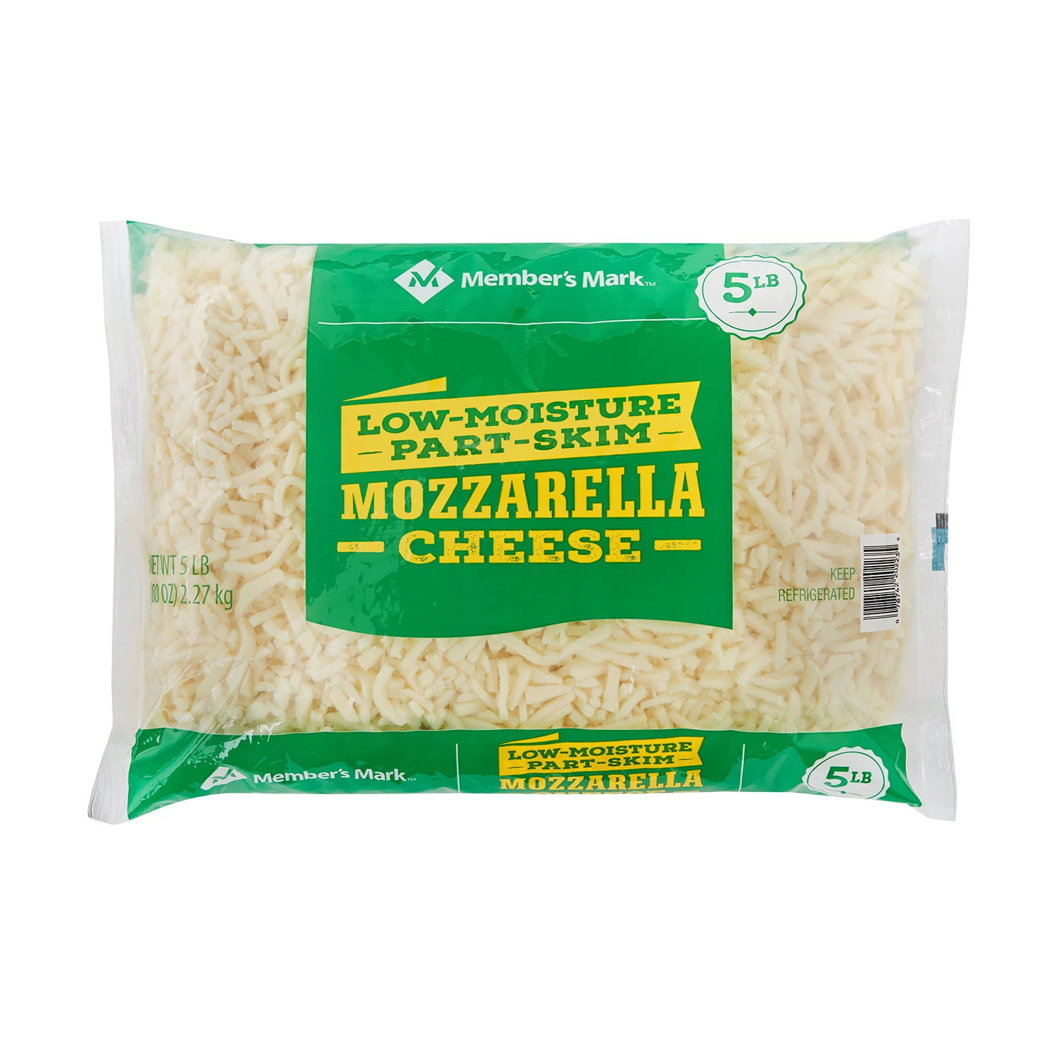 Member's Mark Part-Skim Shredded Mozzarella Cheese 5 lbs. | Sam's Club