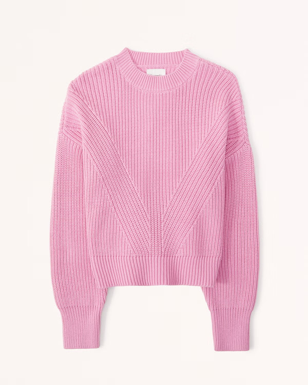 Ribbed Classic Crew Sweater | Abercrombie & Fitch (US)
