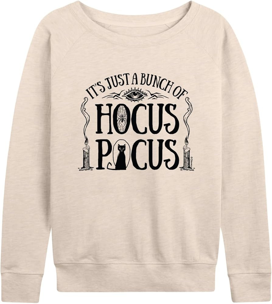 Disney Hocus Pocus - Just a Bunch of Hocus Pocus - Women's Lightweight French Terry Long Sleeve S... | Amazon (US)