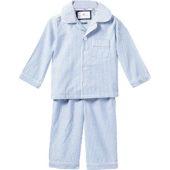 Blue Seersucker Pajamas | Maisonette