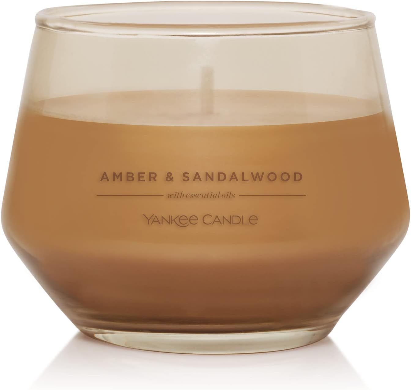 Yankee Candle Studio Medium Candle, Amber & Sandalwood, 10 oz | Amazon (US)