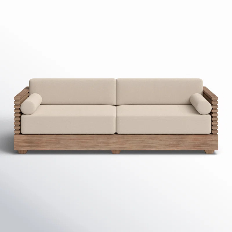 Cecy 83'' Wood Outdoor Sofa | Joss & Main