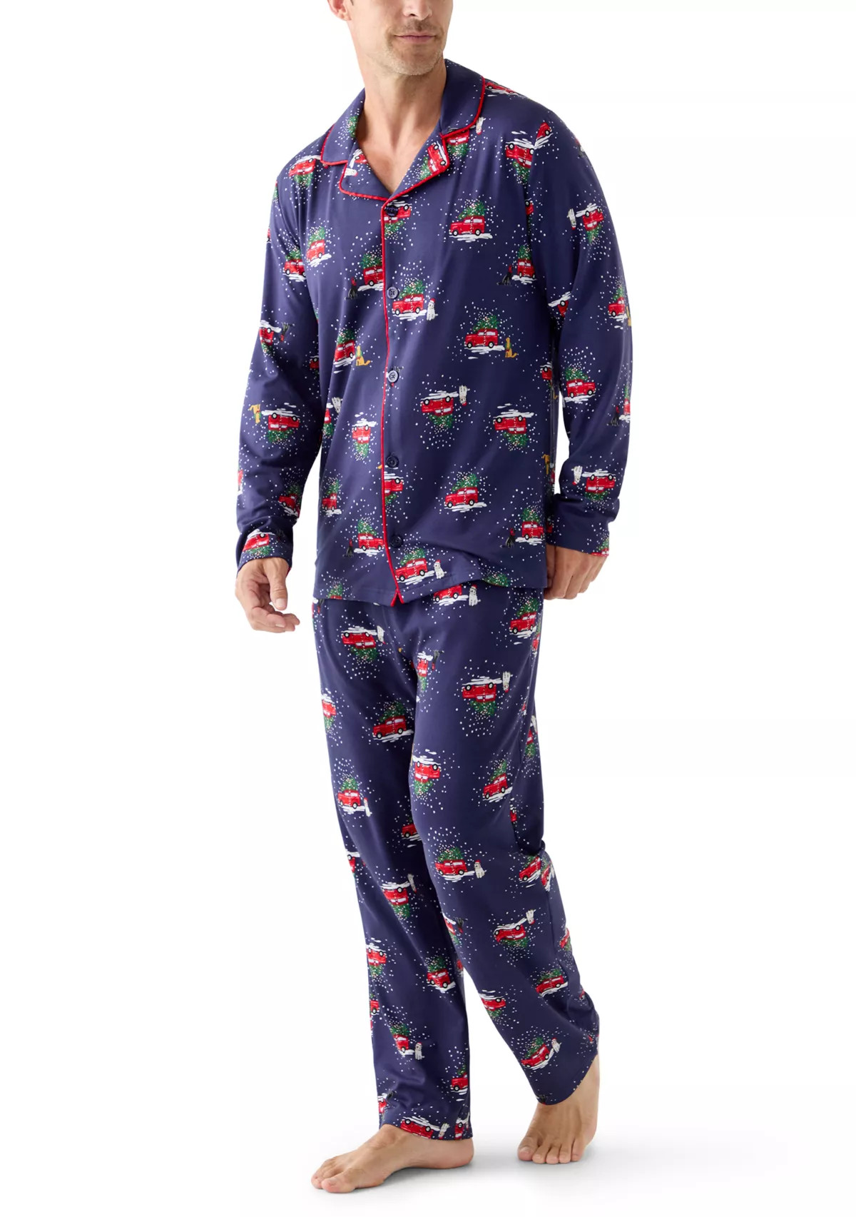 Holiday Heritage Notch Pajama Set | Belk