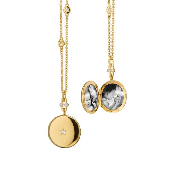 Twinkle Star Diamond Locket Necklace by Monica Rich Kosann | Monica Rich Kosann