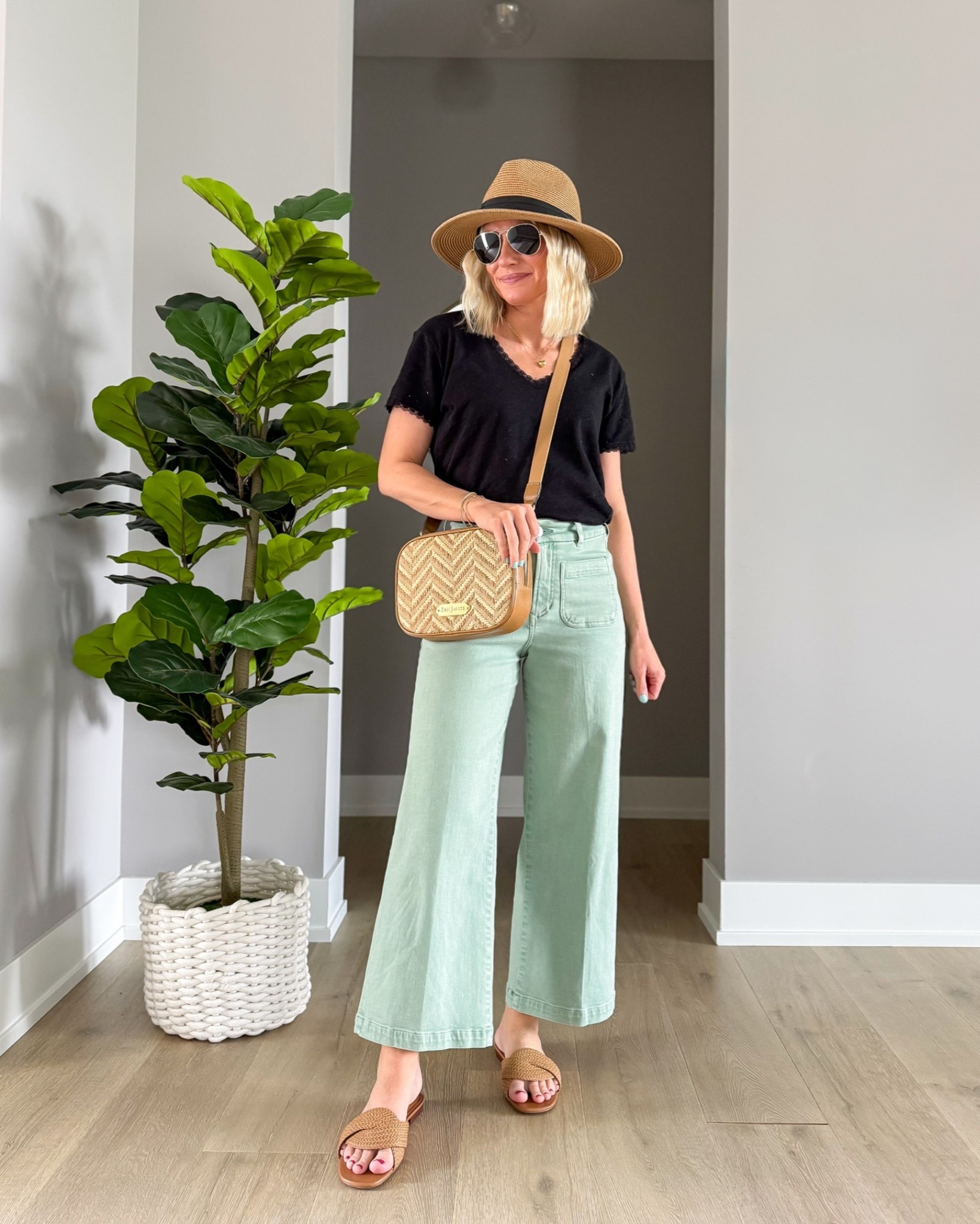 I love this outfit! It’s perfect to wear to the farmers market! 
Pants- 25
Top- xs
Use code: DJXKATIE20 for 20% off at @dearjohndenim

#LTKPetite #LTKOver40 #LTKSeasonal