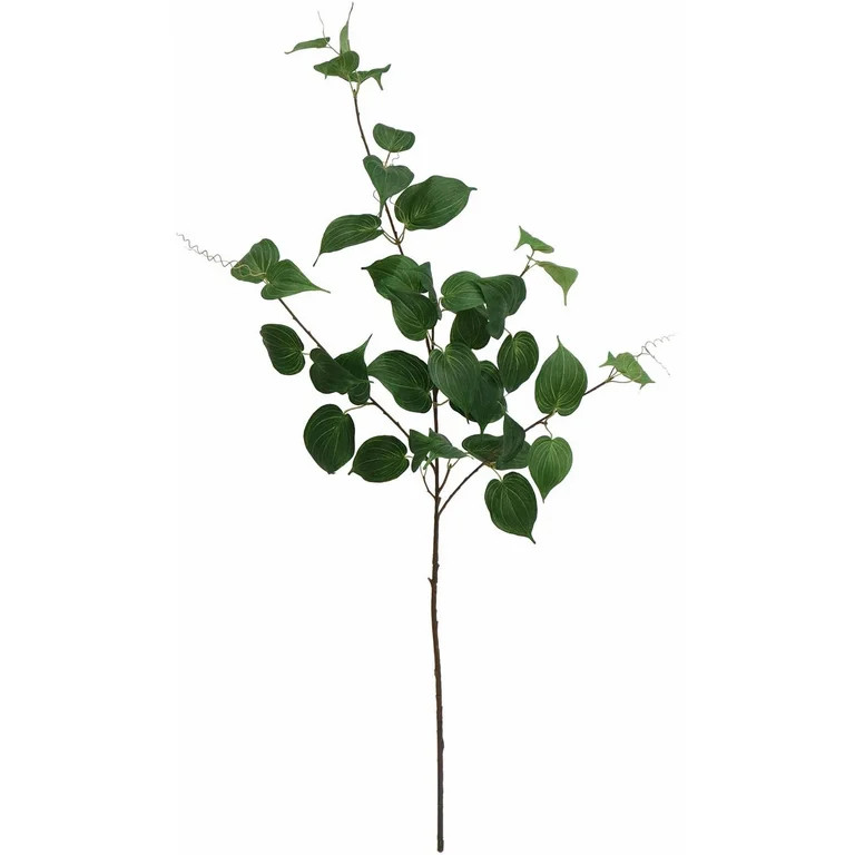 Mainstays 39" Tall Artificial Evergreen Pothos Stem, Indoor Floral Decoration | Walmart (US)