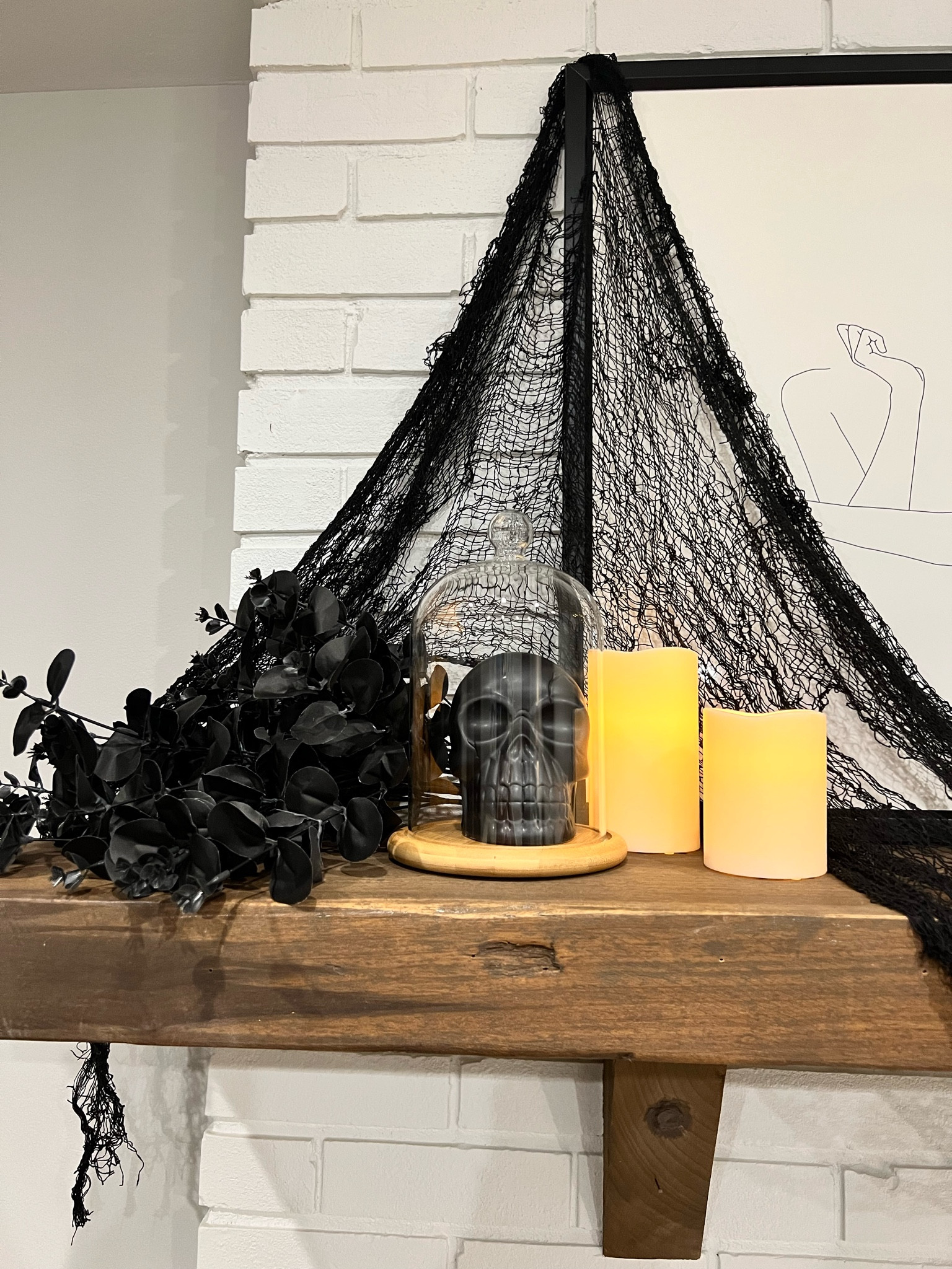 Spooky target mantle for Halloween on a budget. 

#LTKHoliday #LTKHalloween #LTKSeasonal