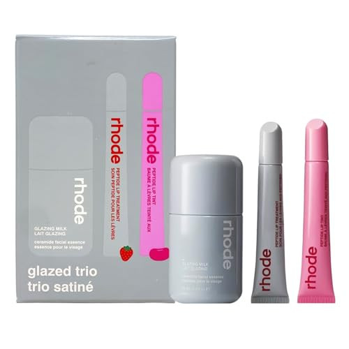 Rhode Holiday Glazed Trio Gift Set – Mini Glazing Milk, Peptide Lip Tint & Peptide Lip Treatment | Amazon (US)
