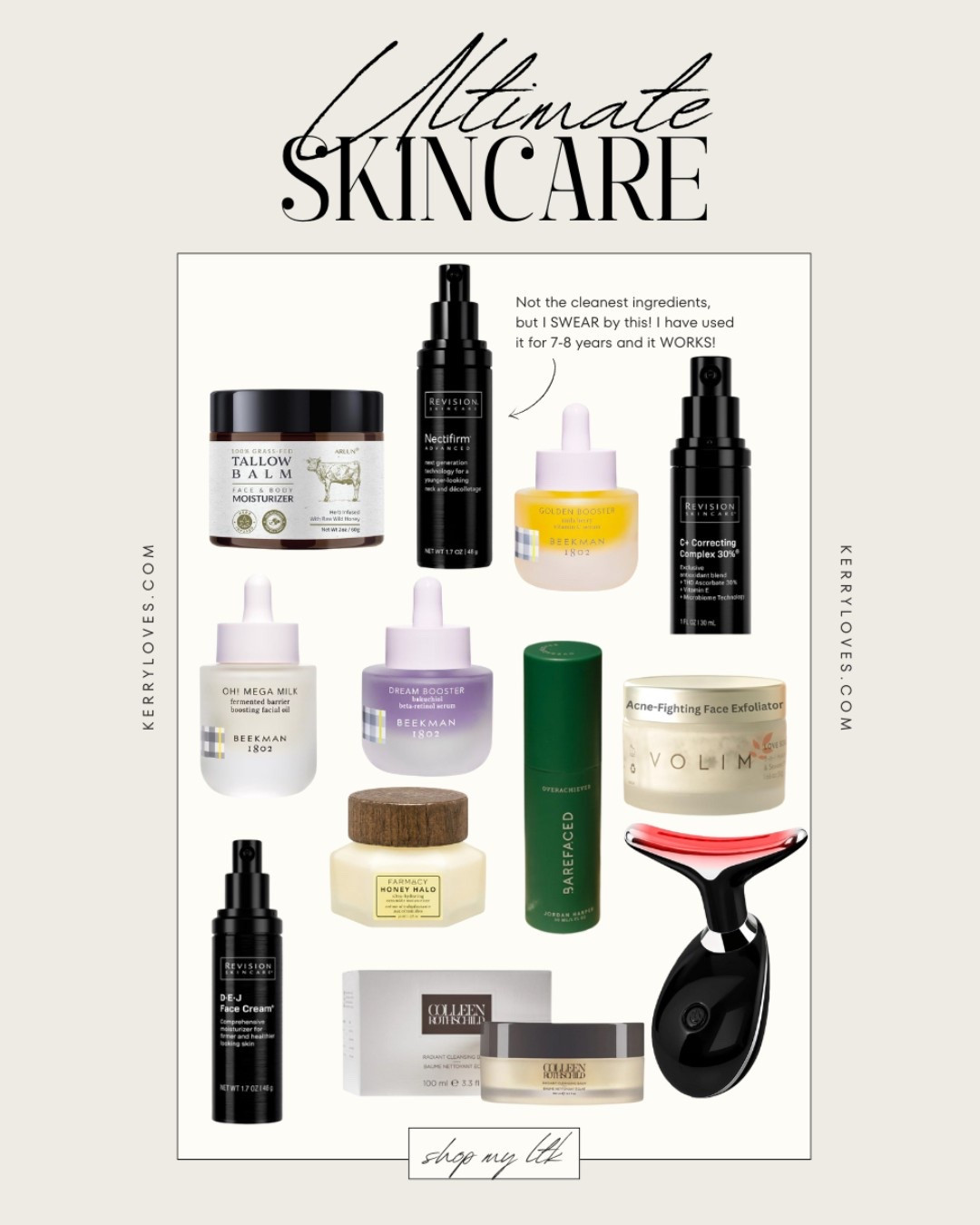 (Mostly) clean skincare for a non toxic lifestyle! 

#LTKBeauty