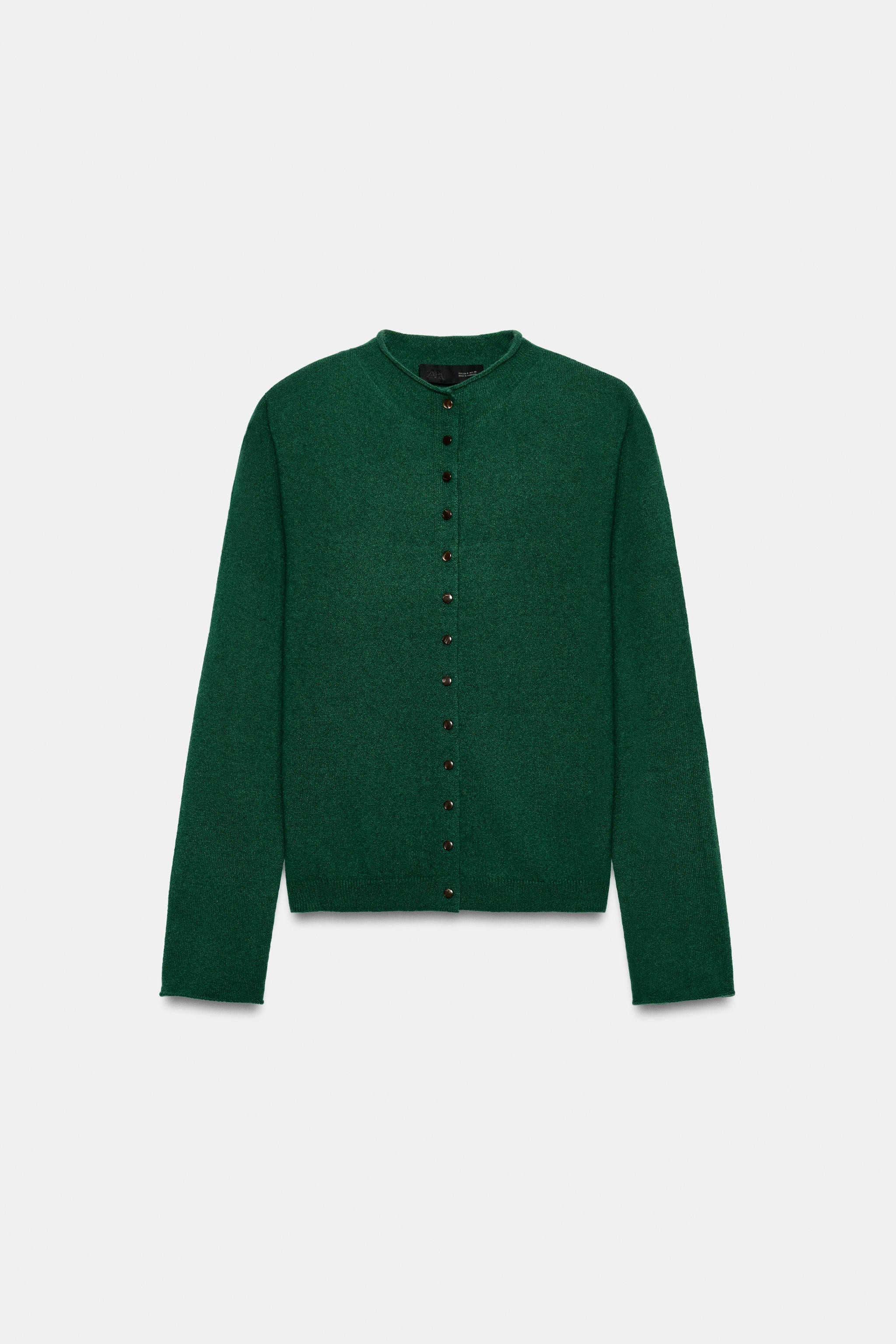 100% CASHMERE MOCK NECK JACKET | Zara US