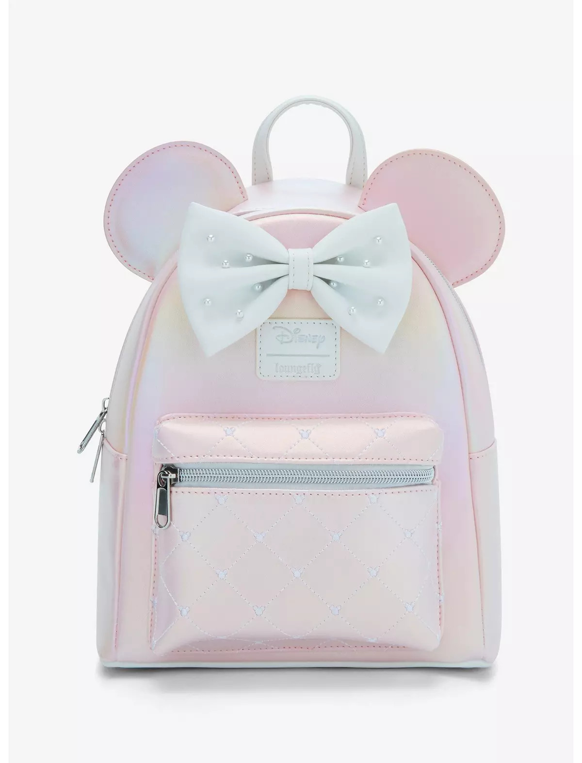 Loungefly Disney Minnie Mouse Pink Pearl Mini Backpack | Hot Topic