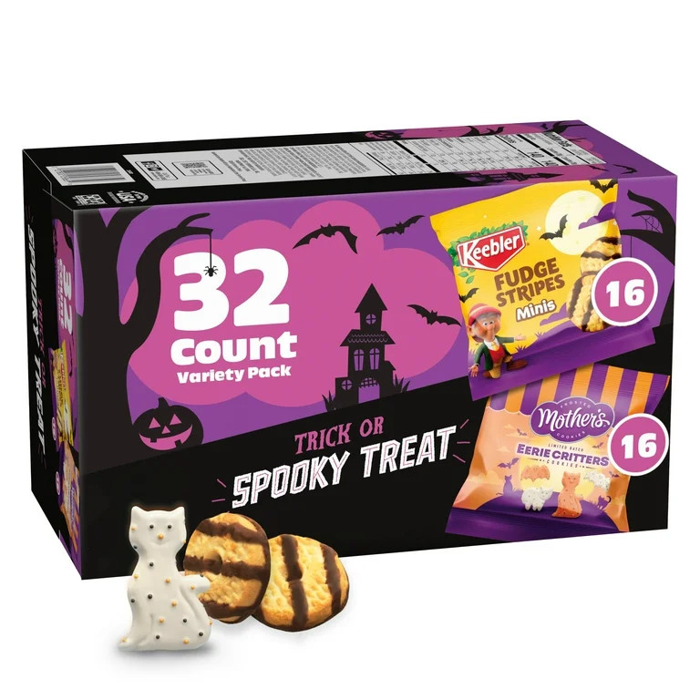 Mother’s Eerie Critters Frosted Animal Cookies and Keebler Fudge Stripes Minis , 32 Count Varie... | Walmart (US)