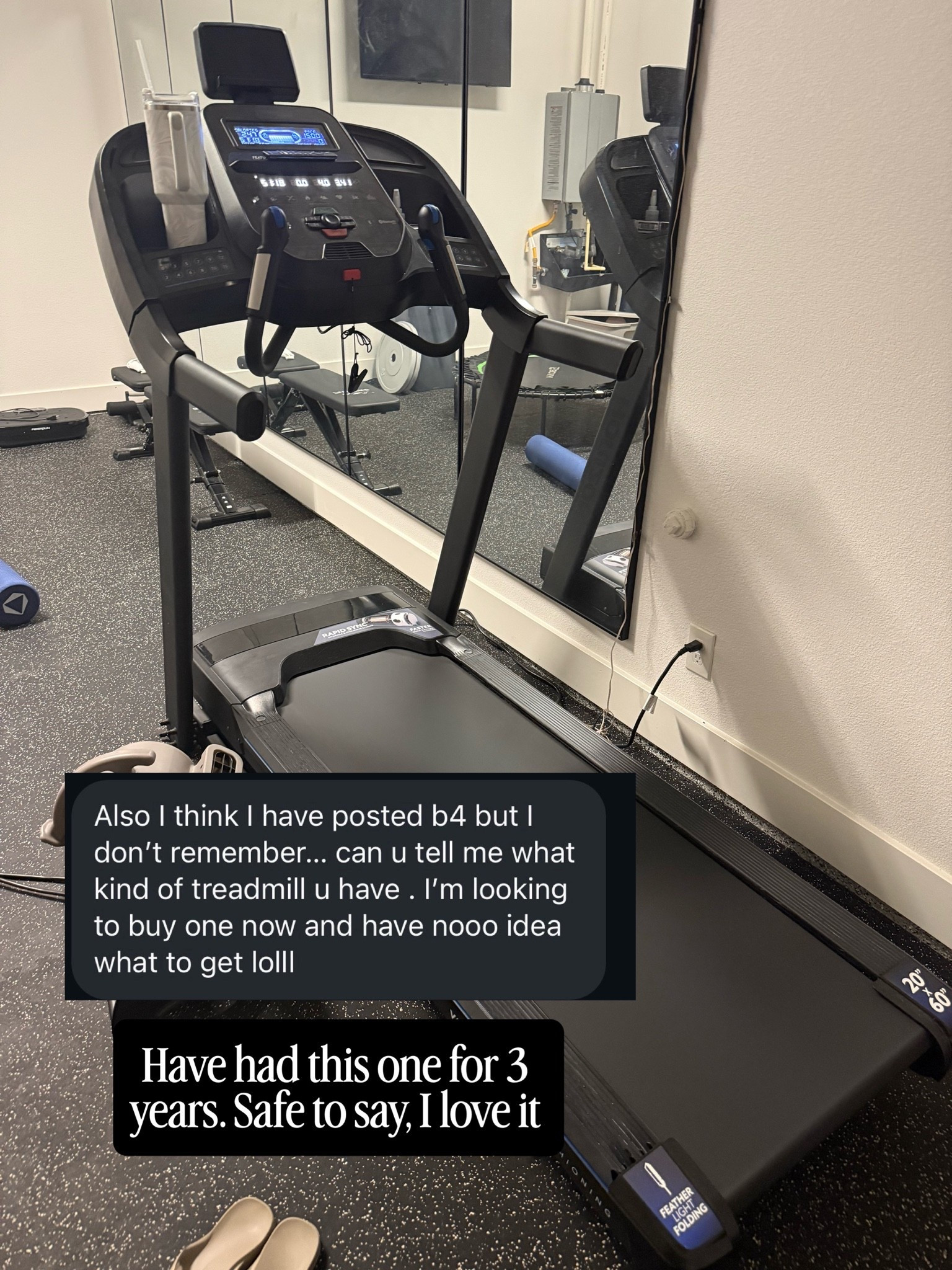 I’ve had this treadmill for 3 years and use it daily! Also folds up for storage

#LTKHome #LTKfitnessgoals #LTKActive