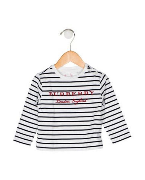 Burberry Girls' Stripe Top White | The RealReal