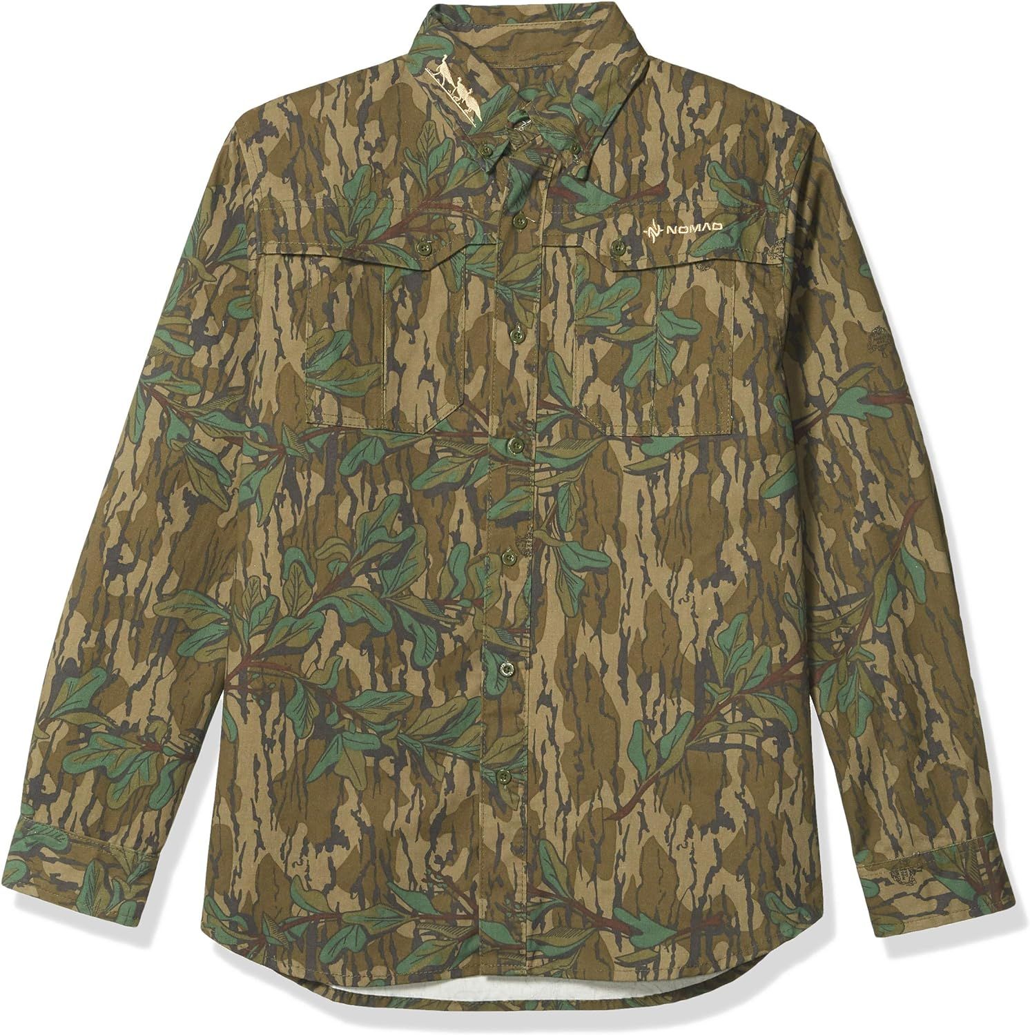 Nomad Men's Nwtf Woven Long Sleeve Camo Button Down Performance Shirt | Amazon (US)