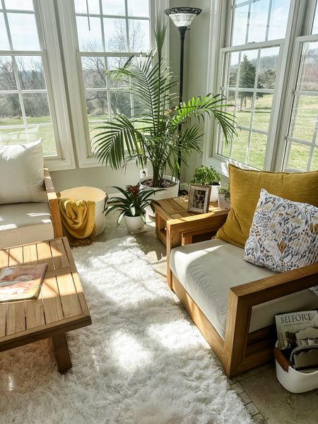 Cozy sun room and patio furniture 

#LTKSeasonal #LTKhome