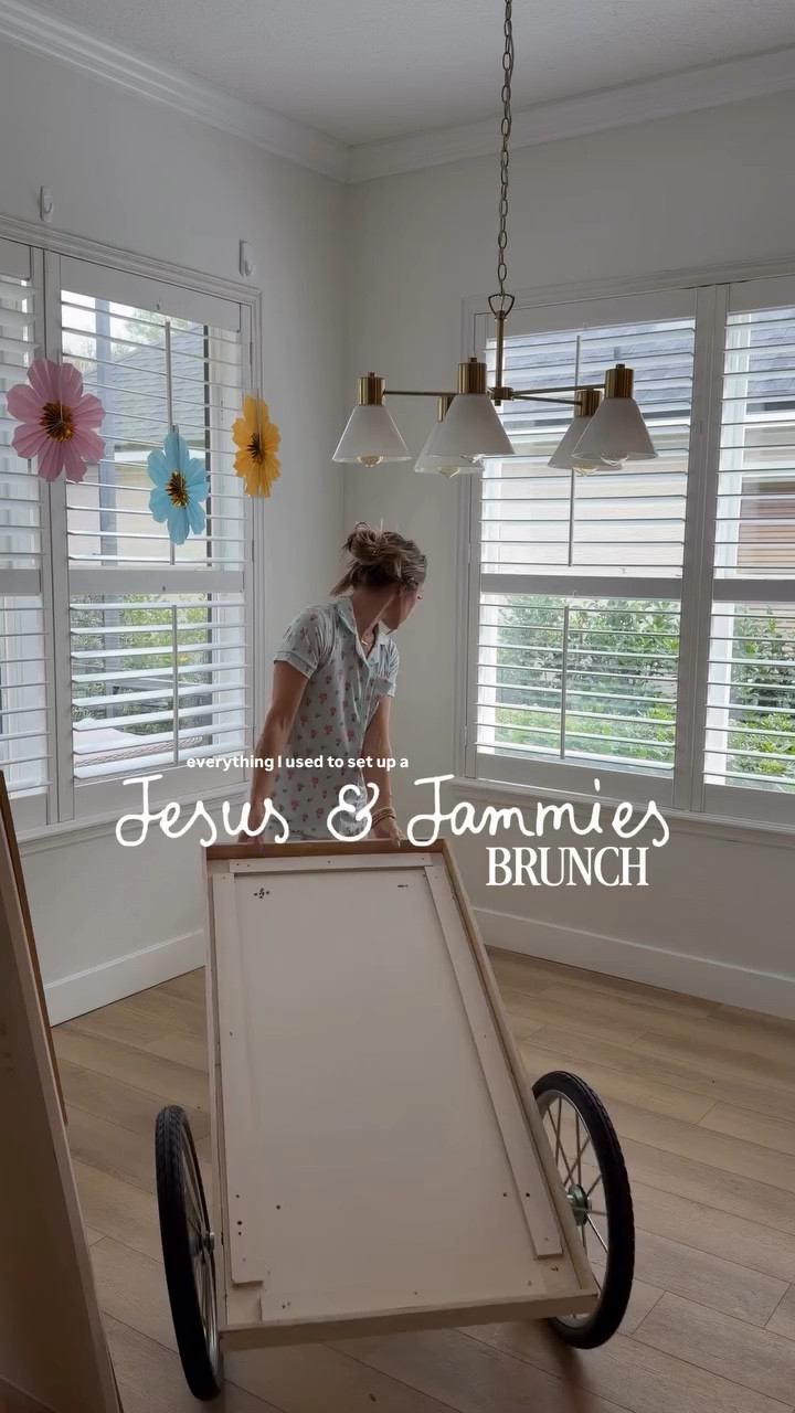 #OTCPartner This Jesus & Jammies party was probably our favorite girls gathering theme to date!! The spring decor and crafts from @orientaltrading brought everything together SO perfectly! I always love when a party can be easily elevated with crafts & small details that stay in my budget ✝️🌼🤌🏼🥺 Comment SHOP & I’ll send you everything we used for this party!! 

#easterpartyideas #easterbrunchideas #easterideas #eastercrafts
