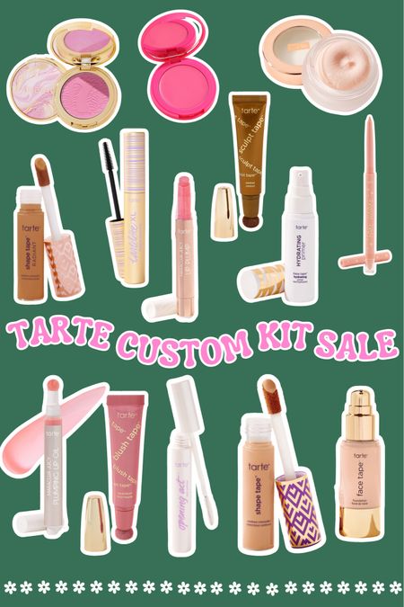 Tarte build your own custom kit sale is here!!! 7 full size items for $69!! $232 value + free shipping!! 

Tarte sale, beauty sale, makeup sale, custom kit, concealer, shape tape, blush tape, lip oil, Tarte cosmetics

#LTKItBag #LTKBeauty #LTKSeasonal