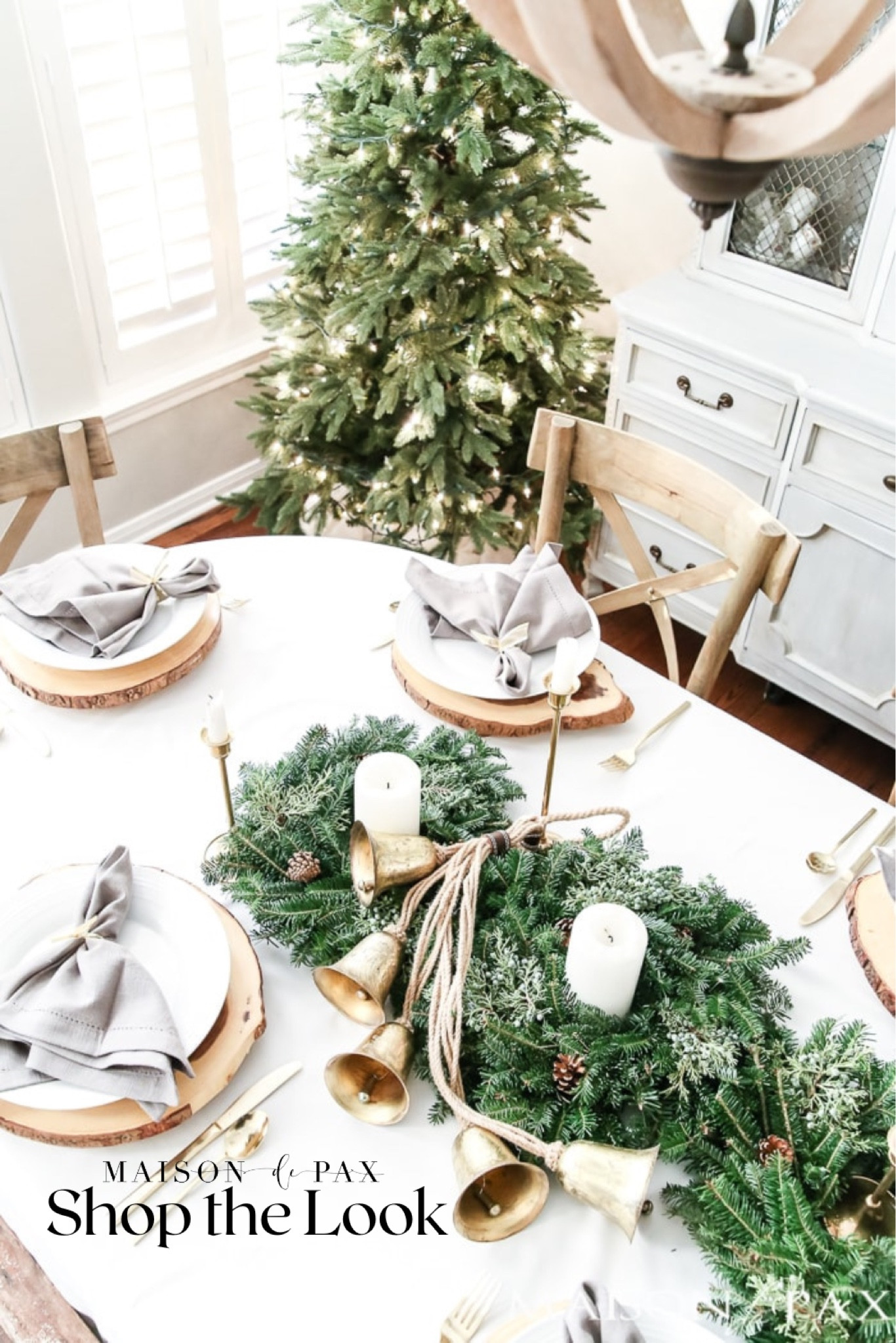 A beautiful tablescape can set the tone for your holiday season! Gather up these decor items to create these gorgeous set up. Garland, tablescape, candles, bells, green and brass 

#LTKhome #LTKSeasonal #LTKHoliday