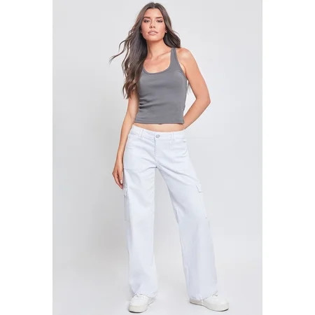 Women's Cargo Jeans with Bungee Hem | Walmart (US)