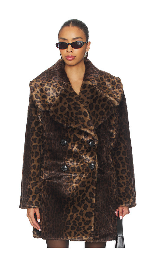 Adrienne Landau Elise Coat in Dana Cheetah. Size L | Revolve Clothing (Global)