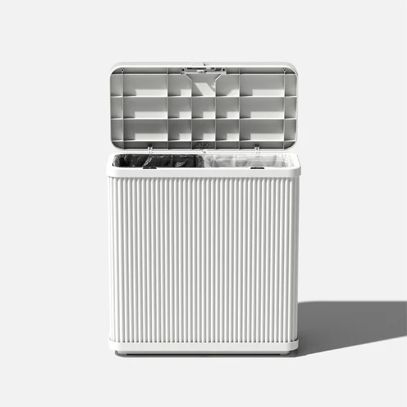 Veradek Tambour Waste Bin White | Walmart (US)