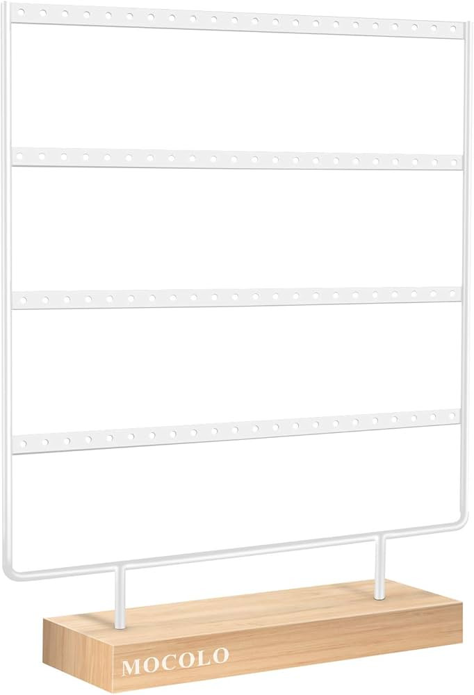 Earring Holder Stand, Earring Organizer Display Holder Stand for Hanging Earrings(88 Holes & 4 La... | Amazon (US)