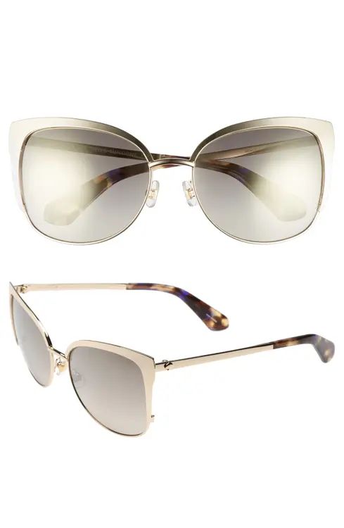 kate spade new york 'genice' 57mm cat-eye sunglasses | Nordstrom
