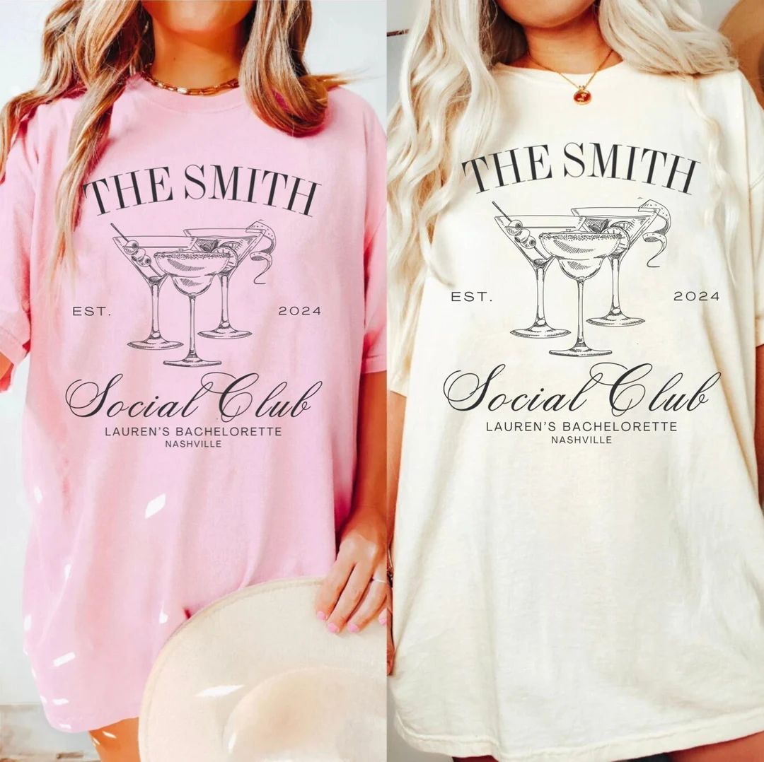 Bachelorette Party Shirts, the Bach Club Bachelorette Shirts, Custom Bachelorette Gift, Personali... | Etsy (US)