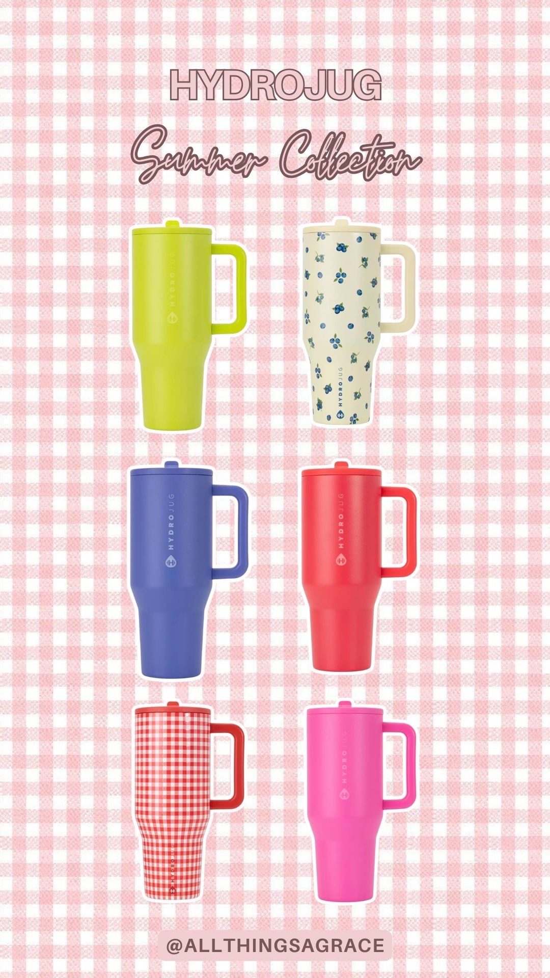 Summer HydroJug finds 🫐🌸❤️ These colors + patterns are too cute for summer ☀️

#hydrojug #hydrojugsummercolors

#LTKfitnessgoals #LTKmorningroutine #LTKSeasonal