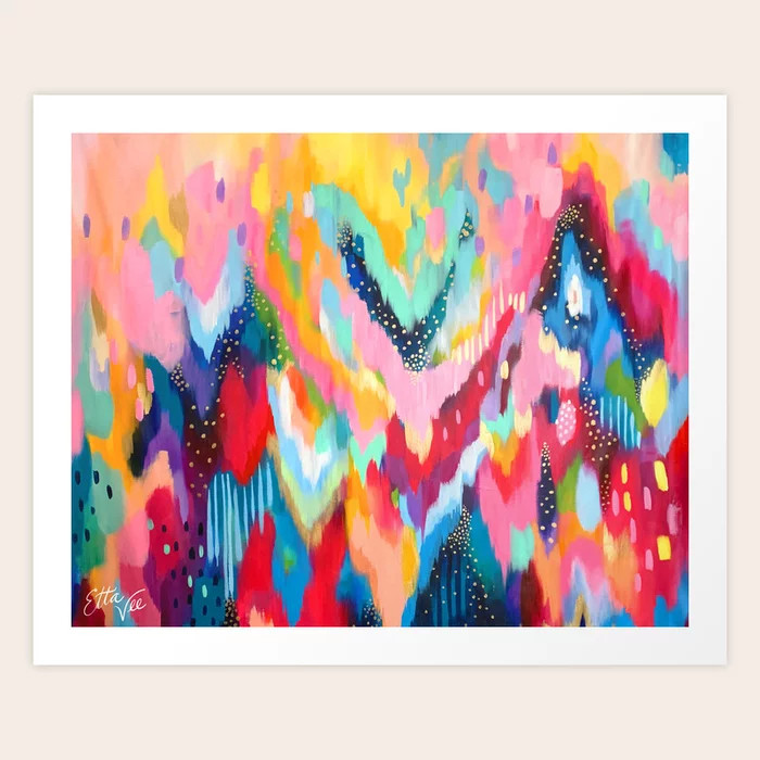Brushstroke no.100 Horizontal Art Print | Society6