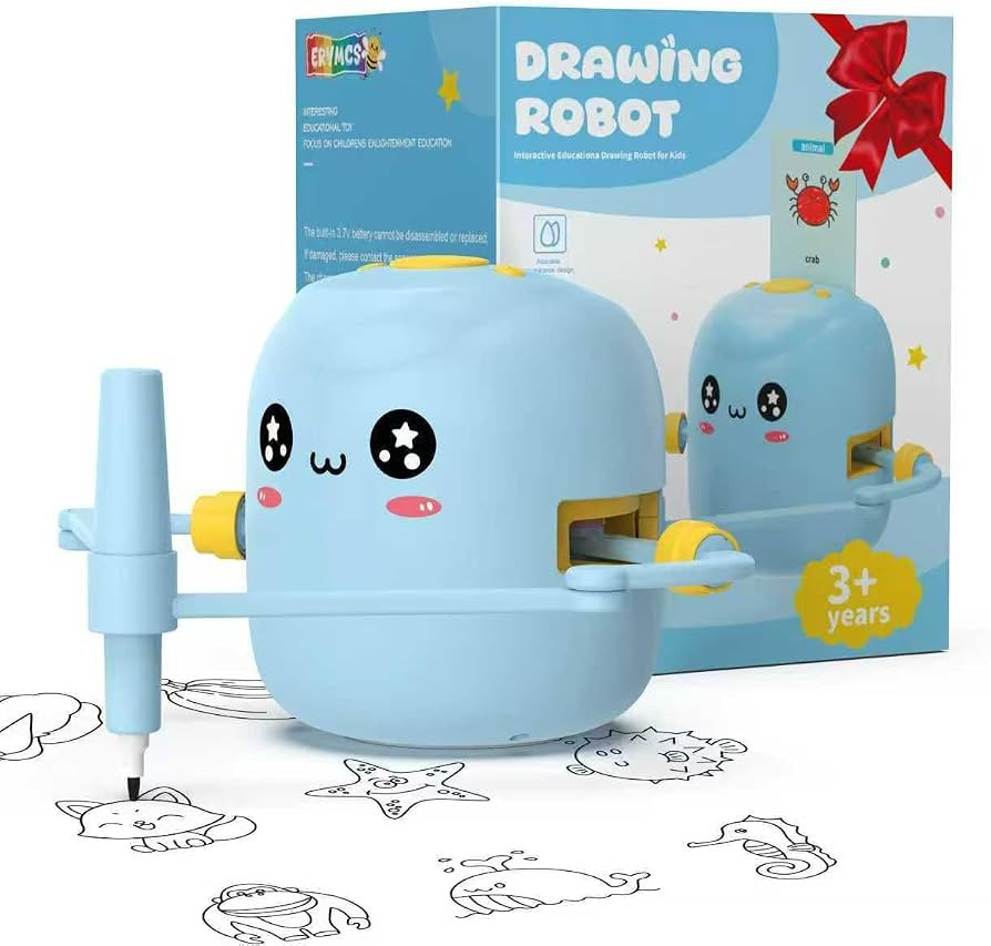 Drawing Robot for Kids with 150 Cards, Voice Interactive Educational Drawing Kit for Kids, Montes... | Amazon (US)