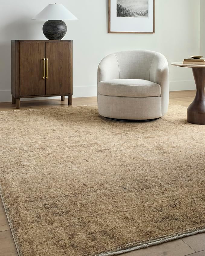 Livabliss x Galey Alix Fetscher I Vintage Medallion Area Rug, 2'2" x 3'9" (2' x 4'), Light Beige | Amazon (US)