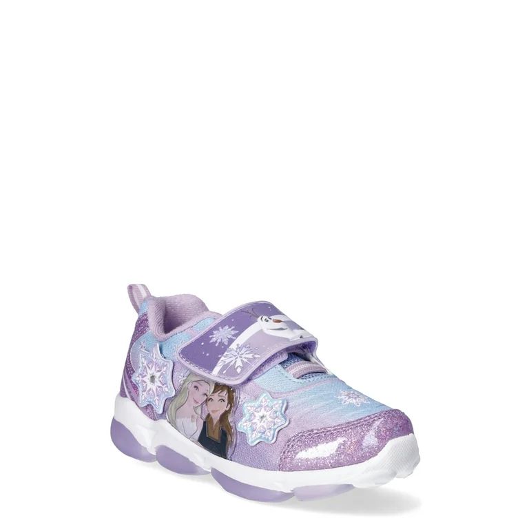 Disney Frozen Toddler Girls Lighted Athletic Sneaker, Sizes 7-12 - Walmart.com | Walmart (US)