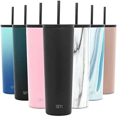 Simple Modern 28oz Classic Tumbler with Straw Lid & Flip Lid - Travel Mug Gift Vacuum Insulated C... | Amazon (US)