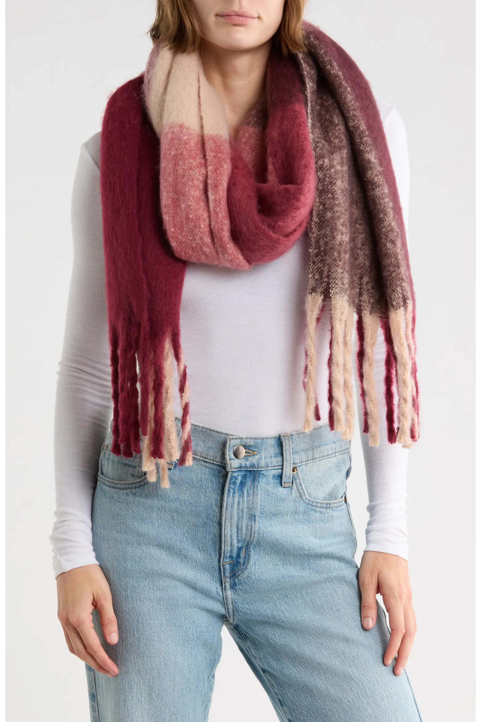 Nordstrom Oversized Brushed Scarf (Women) | Nordstromrack | Nordstrom Rack