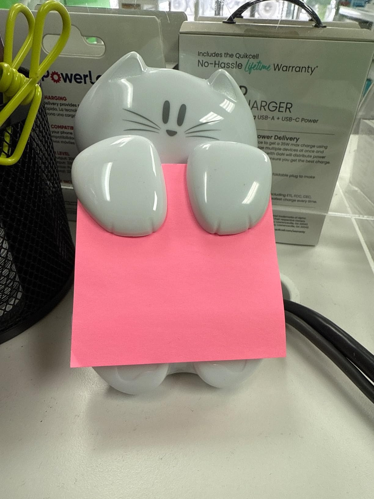 Post-it Pop-up Note Dispenser, Cat Design, 3x3 in, 1 Dispenser/Pack (CAT-330,White) | Amazon (US)