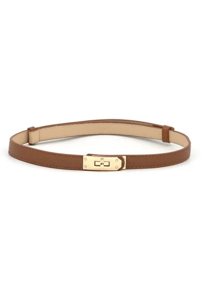 Reese Tan Thin Belt | The Willow Tree