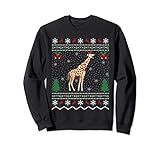Giraffe Animal Lover Xmas Gift Ugly Giraffe Christmas Sweatshirt | Amazon (US)