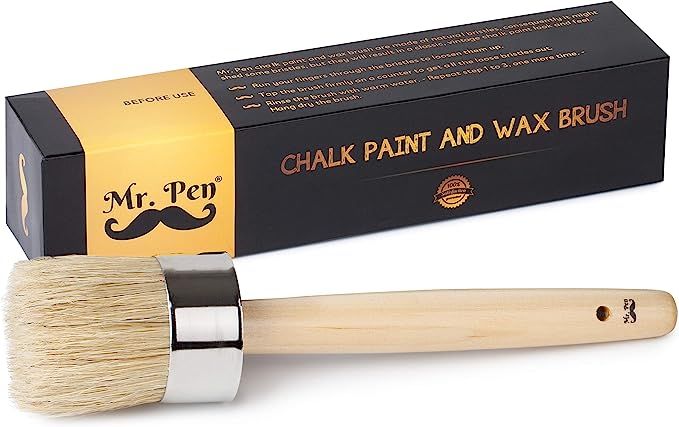 Mr. Pen- Chalk Paint Brush, 2 Inch, Wax Brush, Round Paint Brush, Wax Brush, Chalk Paint Brushes ... | Amazon (US)