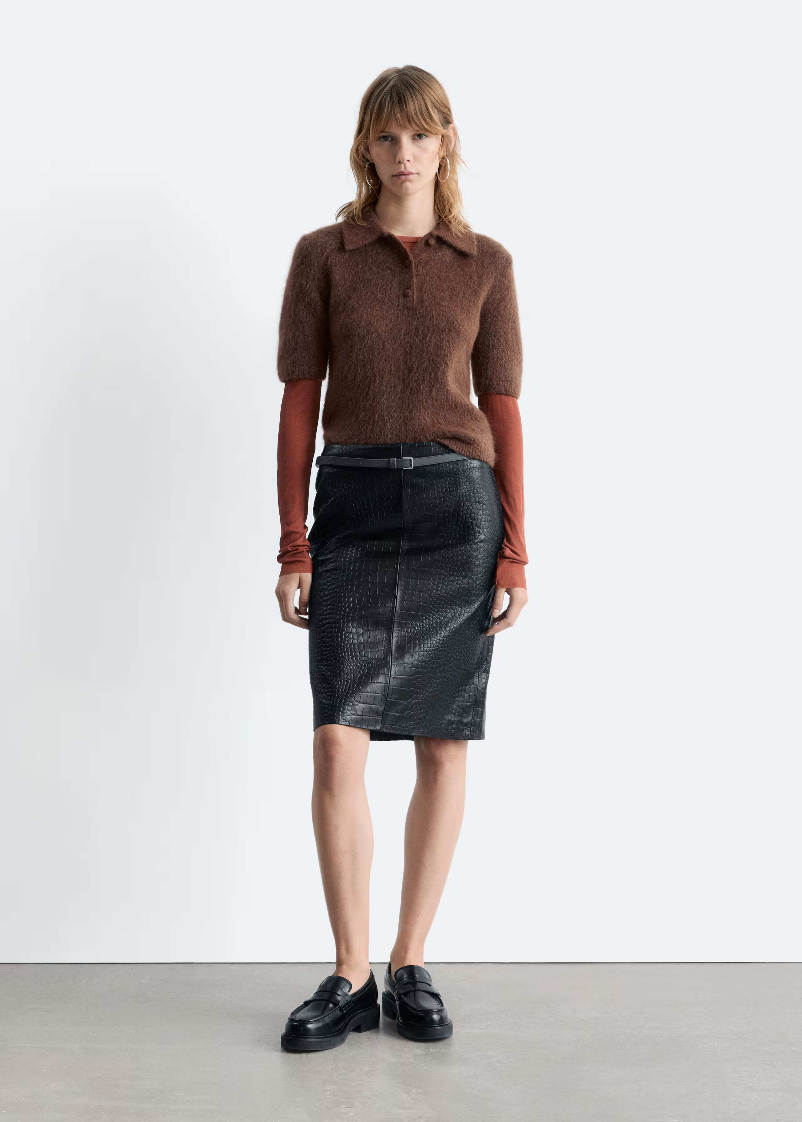 Brushed Knit Polo T-Shirt | & Other Stories UK