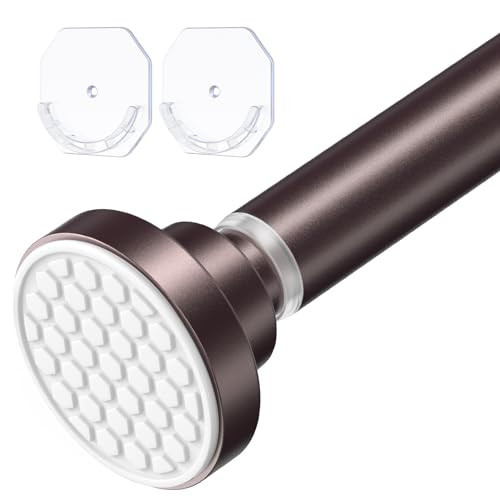 AIZESI Bronze Shower Rod 54-90 Inch, Shower Rods for Bathroom Adjustable Shower Tension Rod No Drillimg Tension Shower Curtain Rod Anti-Rust Long Shower Rod | Amazon (US)