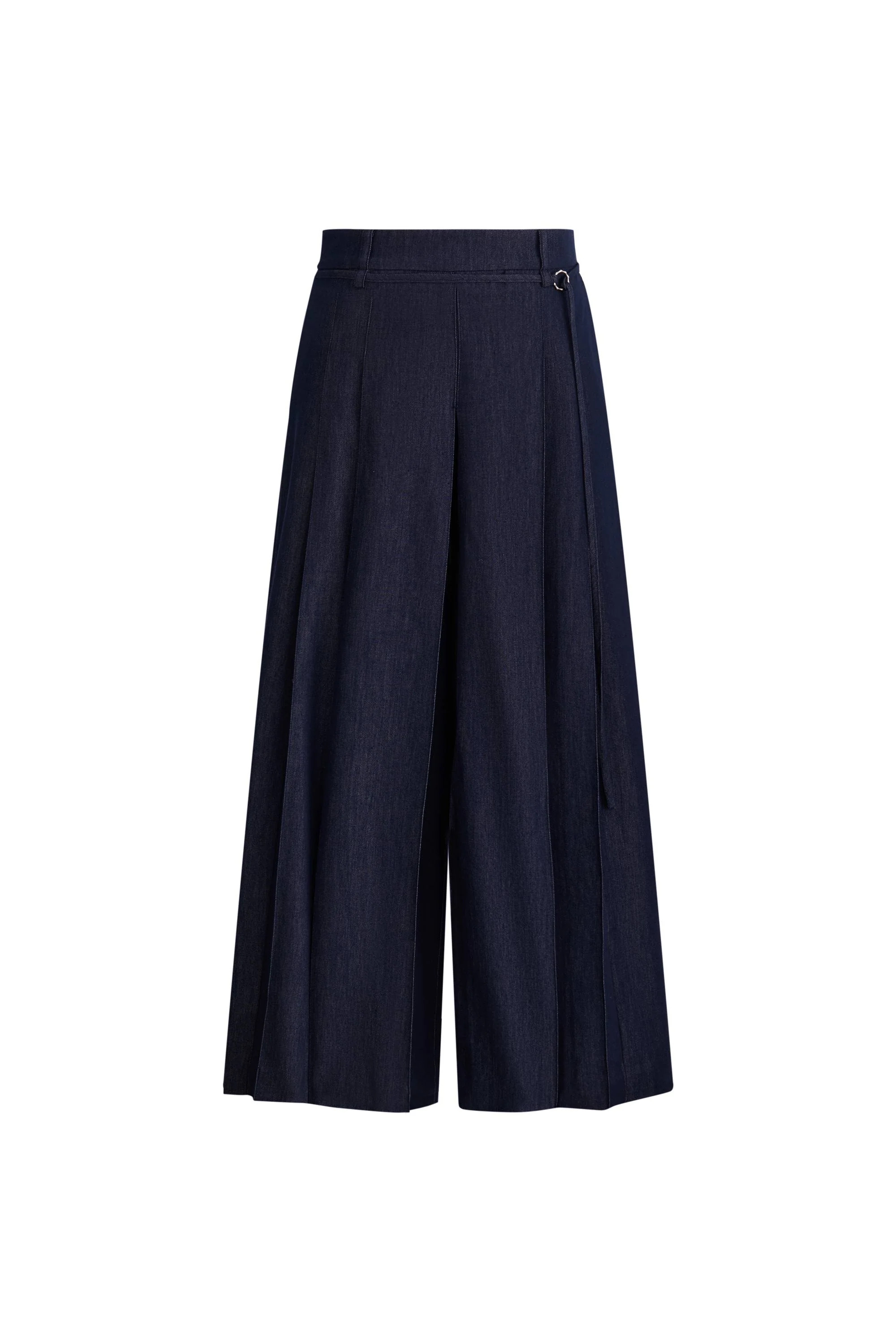 Mignon Mid Rise Wide Leg Culottes in Lyocell Denim | Fabrique